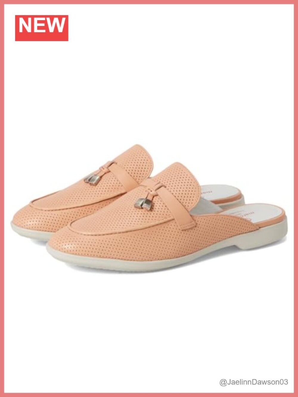 Genuine Calf Leather Women's Mules Slip-On Low-Top Round Toe